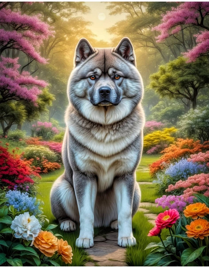 Akita Dog Portrait Paintings Akita Dog Portrait Paintings