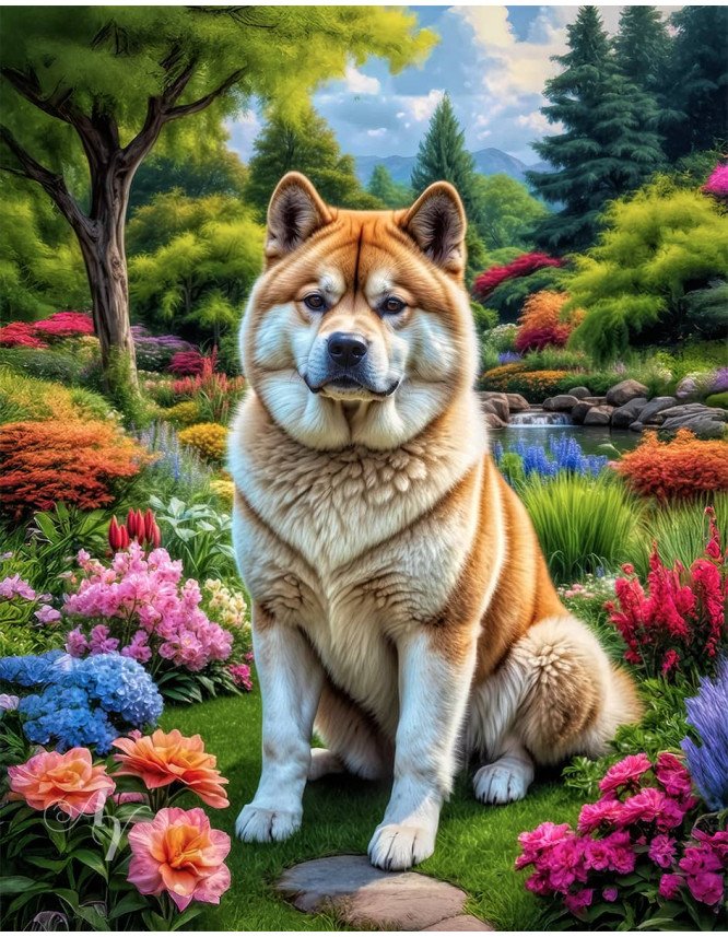 Akita Dog Portrait Paintings Akita Dog Portrait Paintings