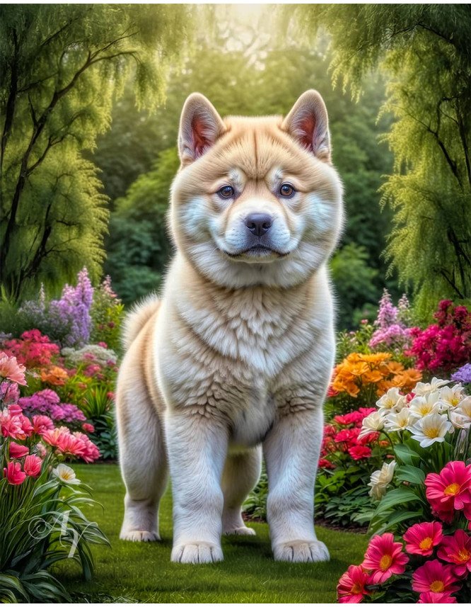 Akita Dog Portrait Paintings Akita Dog Portrait Paintings