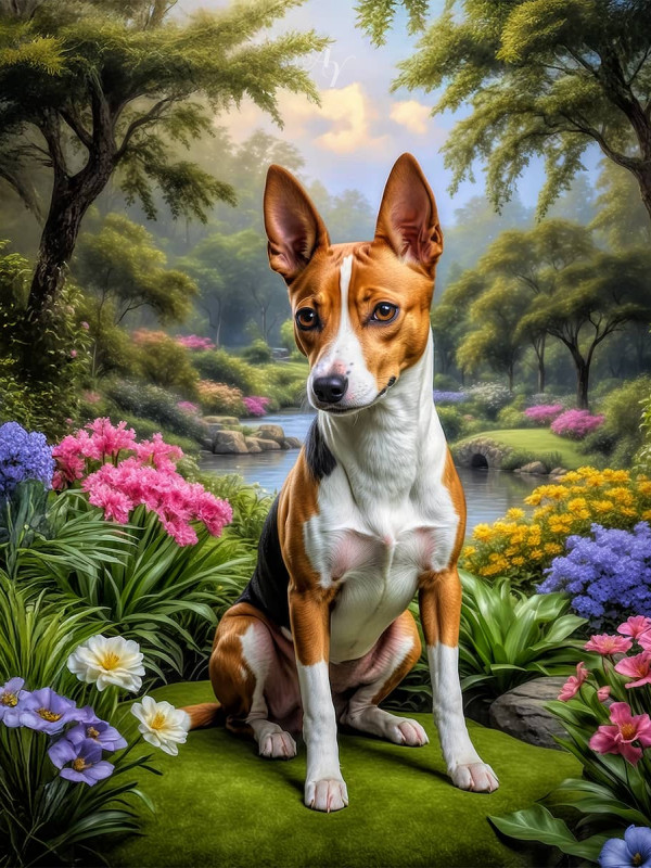 Basenji Portrait Paintings