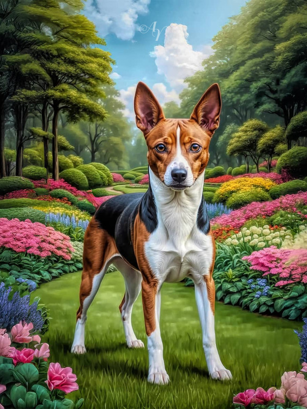 Basenji Portrait Paintings