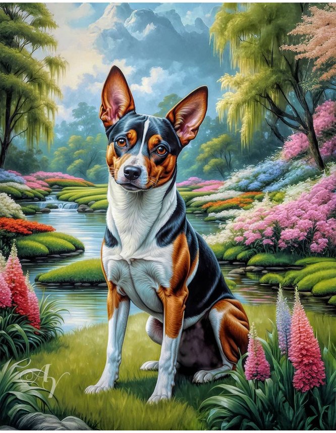 Basenji Portrait Paintings