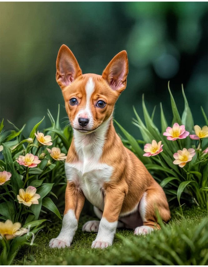 Basenji Portrait Paintings