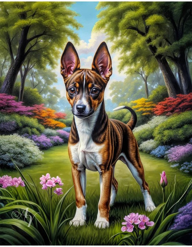Basenji Portrait Paintings