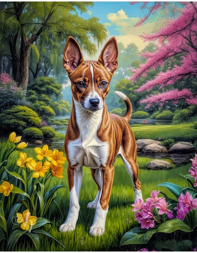 Basenji Portrait Paintings