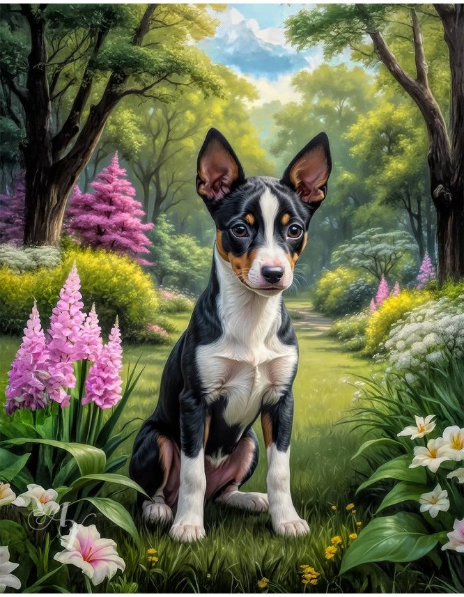 Basenji Portrait Paintings