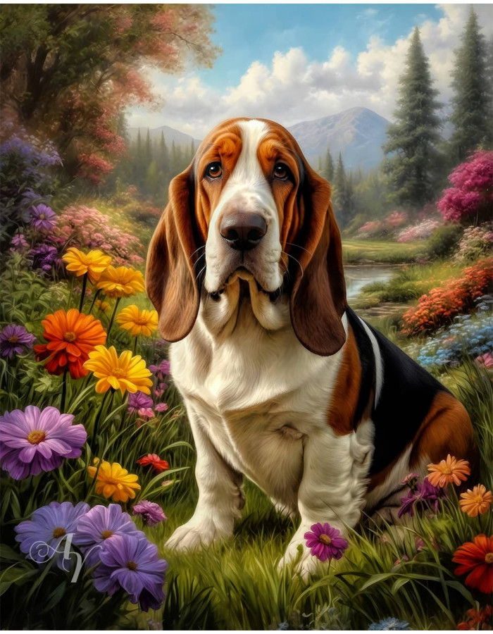 Basset Hound Portrait Paintings Basset Hound Portrait Paintings