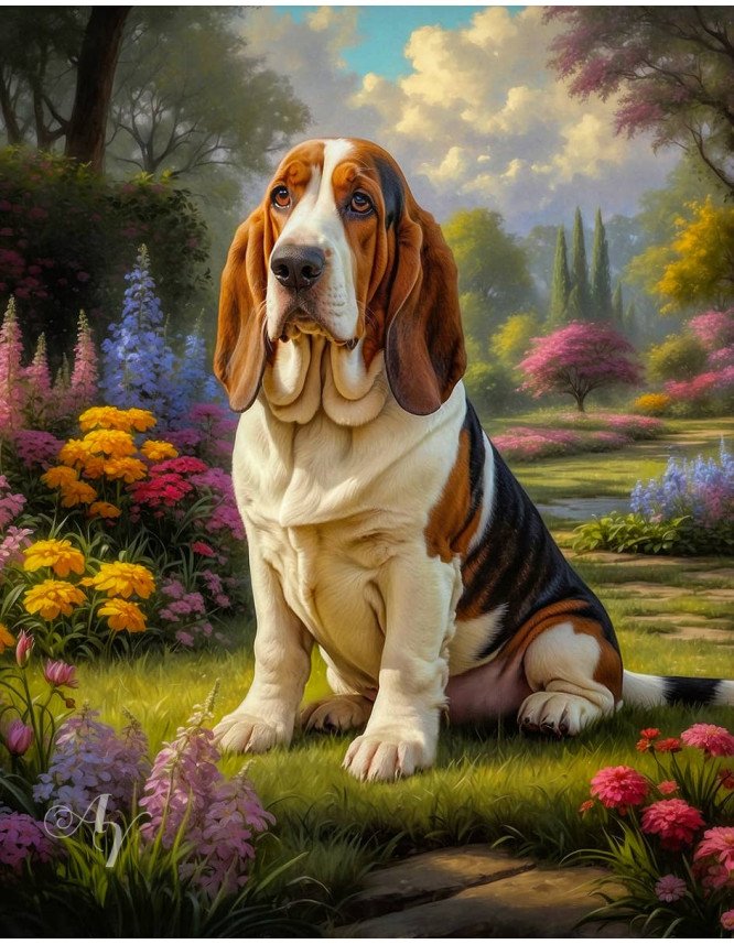 Basset Hound Portrait Paintings Basset Hound Portrait Paintings
