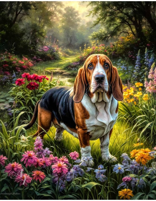 Basset Hound Portrait Paintings Basset Hound Portrait Paintings