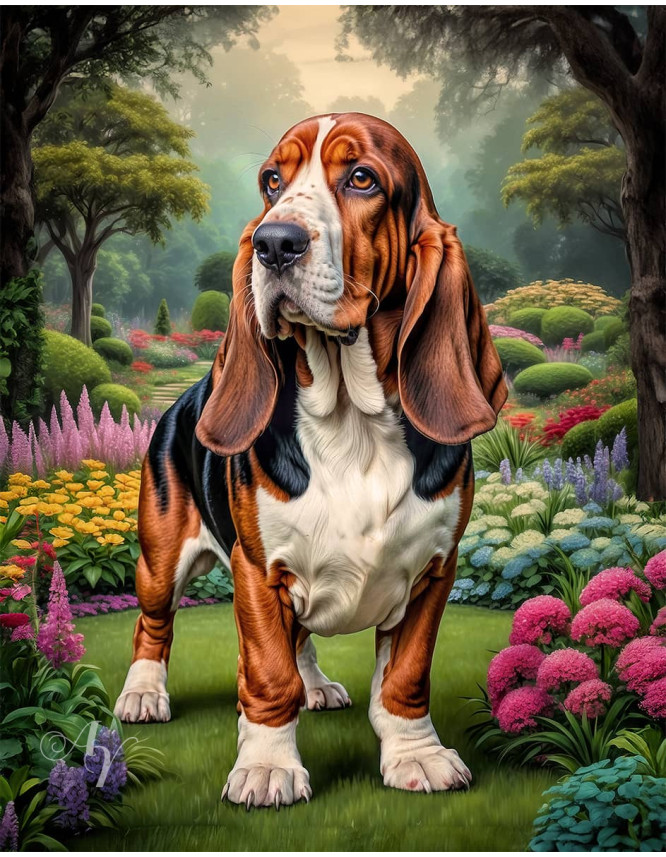 Basset Hound Portrait Paintings Basset Hound Portrait Paintings