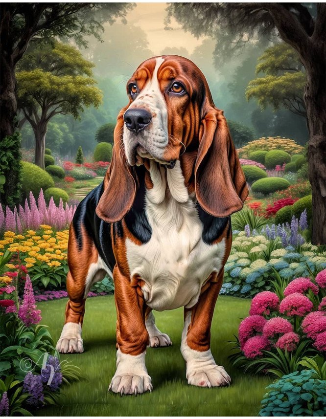 Basset Hound Portrait Paintings Basset Hound Portrait Paintings