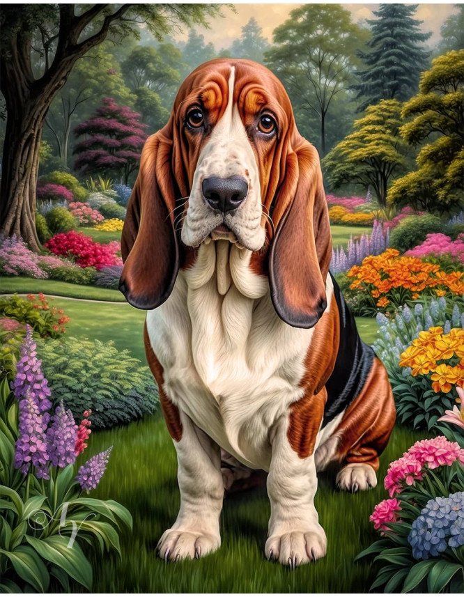 Basset Hound Portrait Paintings Basset Hound Portrait Paintings