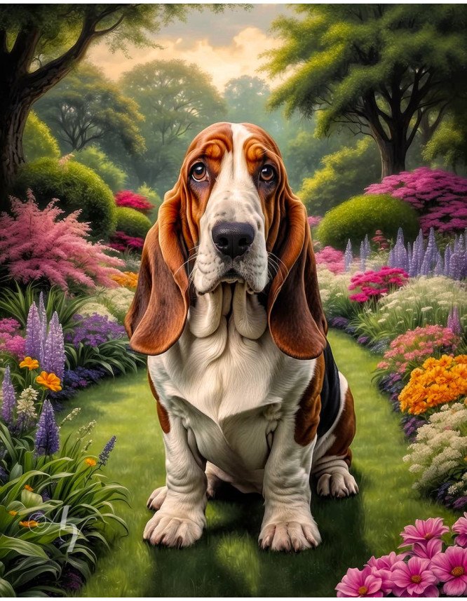 Basset Hound Portrait Paintings Basset Hound Portrait Paintings