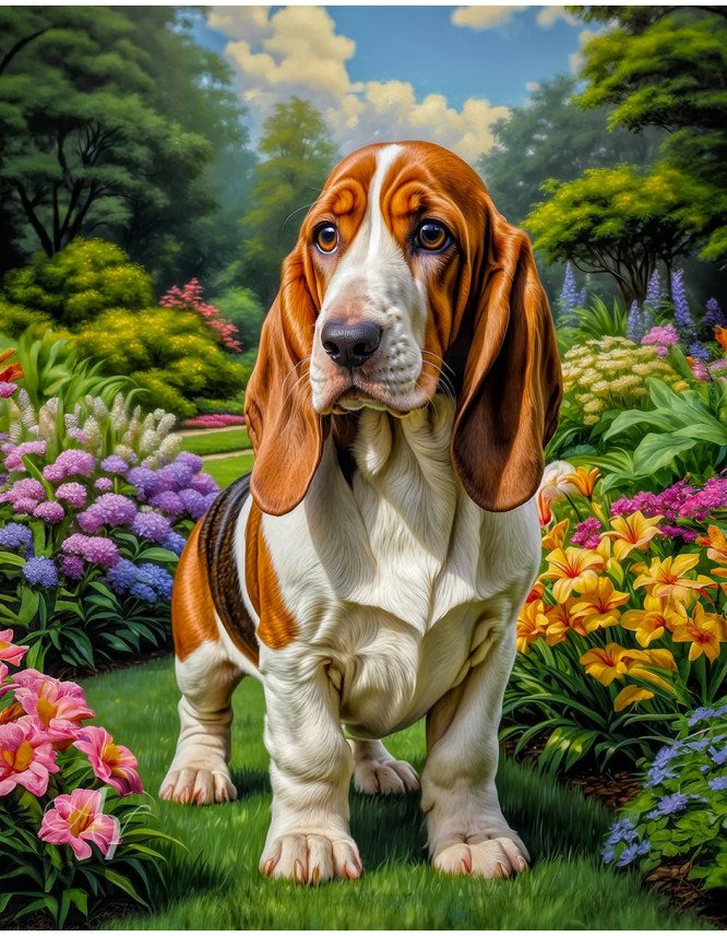 Basset Hound Portrait Paintings Basset Hound Portrait Paintings