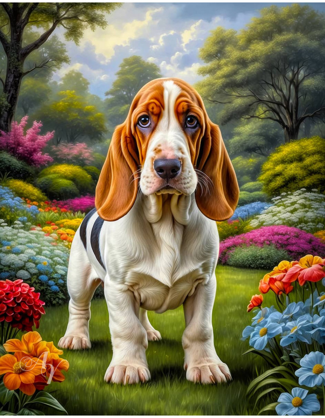 Basset Hound Portrait Paintings Basset Hound Portrait Paintings