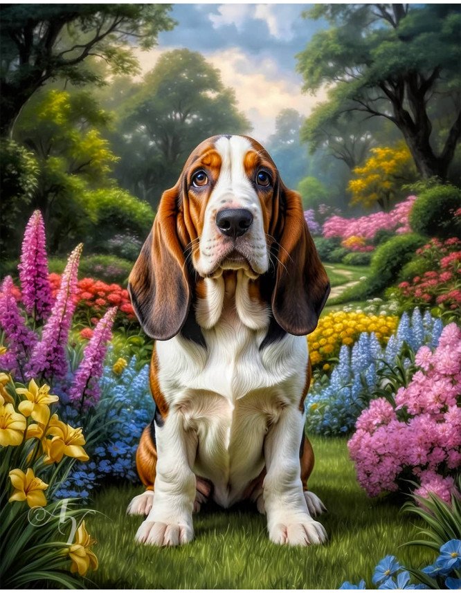 Basset Hound Portrait Paintings Basset Hound Portrait Paintings