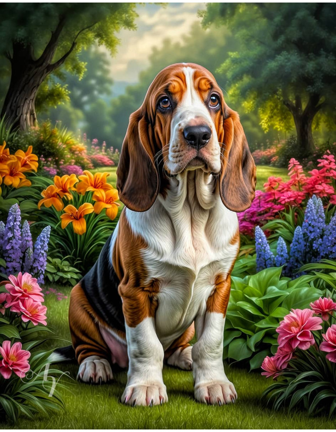 Basset Hound Portrait Paintings Basset Hound Portrait Paintings