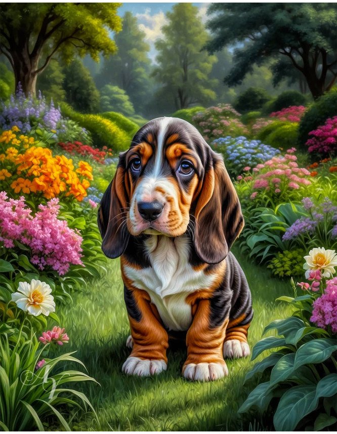Basset Hound Portrait Paintings Basset Hound Portrait Paintings