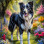 Border Collie Dog Portrait Paintings
