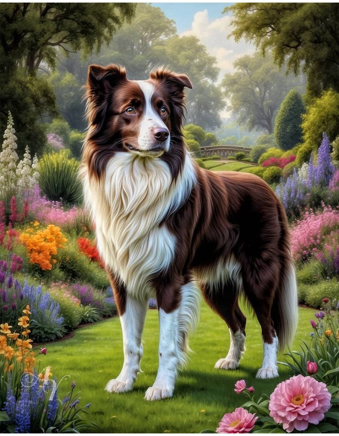 Border Collie Dog Portrait Paintings Border Collie Dog Portrait Paintings