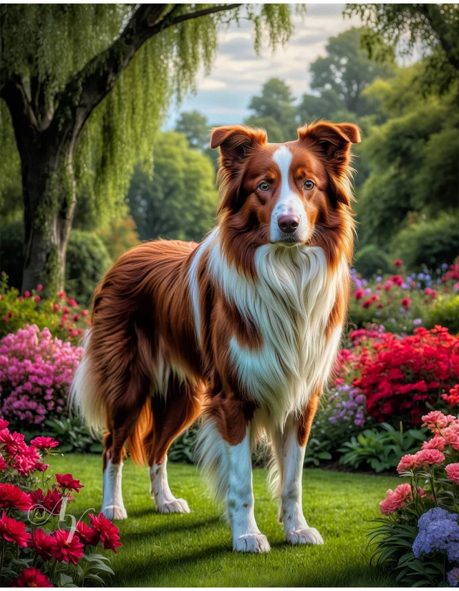 Border Collie Dog Portrait Paintings Border Collie Dog Portrait Paintings