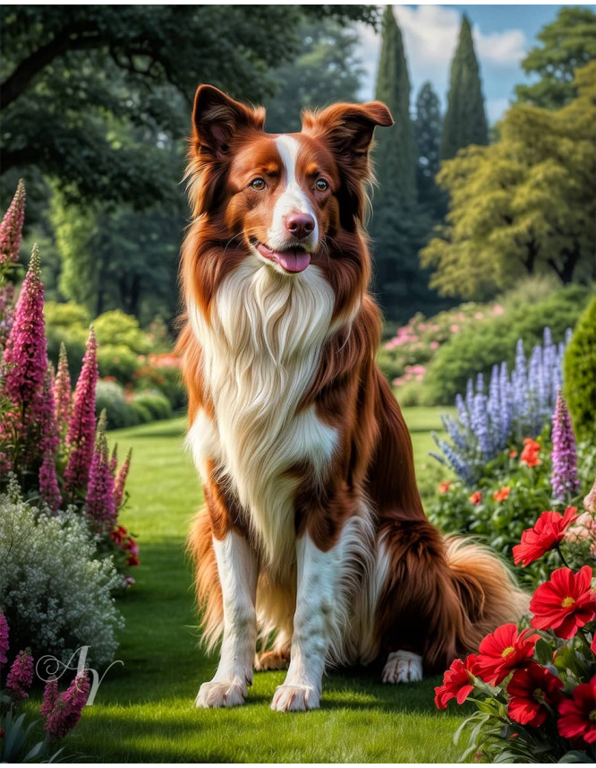 Border Collie Dog Portrait Paintings Border Collie Dog Portrait Paintings