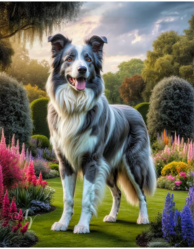 Border Collie Dog Portrait Paintings Border Collie Dog Portrait Paintings