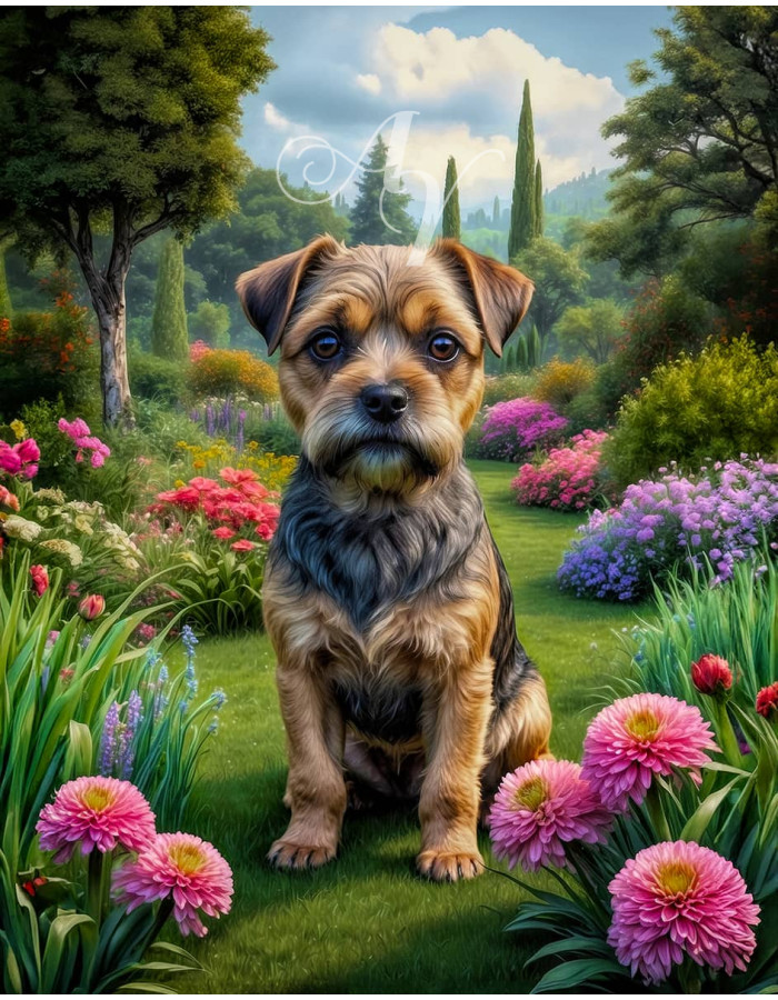 Border Terrier Dog Portrait Paintings Border Terrier Dog Portrait Paintings