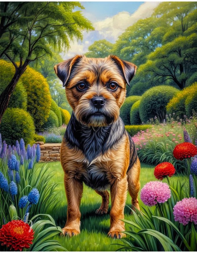 Border Terrier Dog Portrait Paintings Border Terrier Dog Portrait Paintings