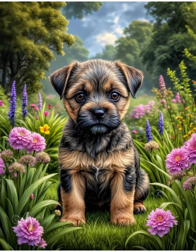Border Terrier Dog Portrait Paintings Border Terrier Dog Portrait Paintings