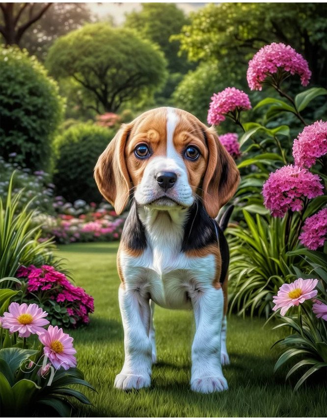 Beagle Puppy Portrait Paintings Beagle Puppy Portrait Paintings