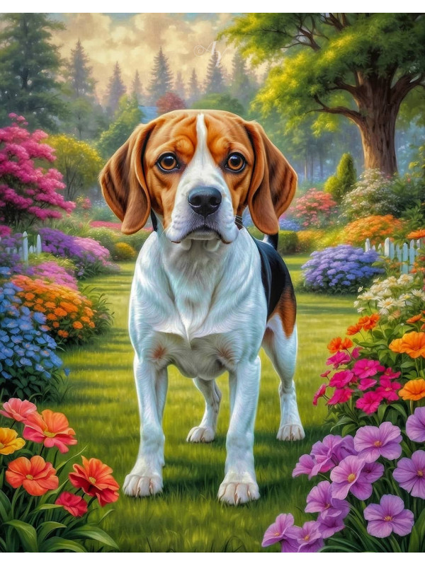 Beagle Dog Portrait Paintings