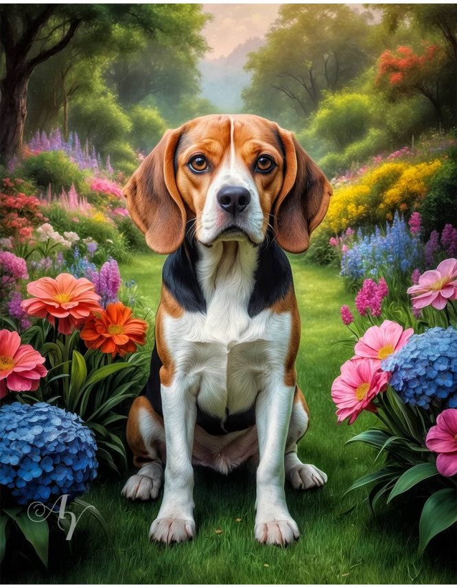 Beagle Dog Portrait Paintings Beagle Dog Portrait Paintings