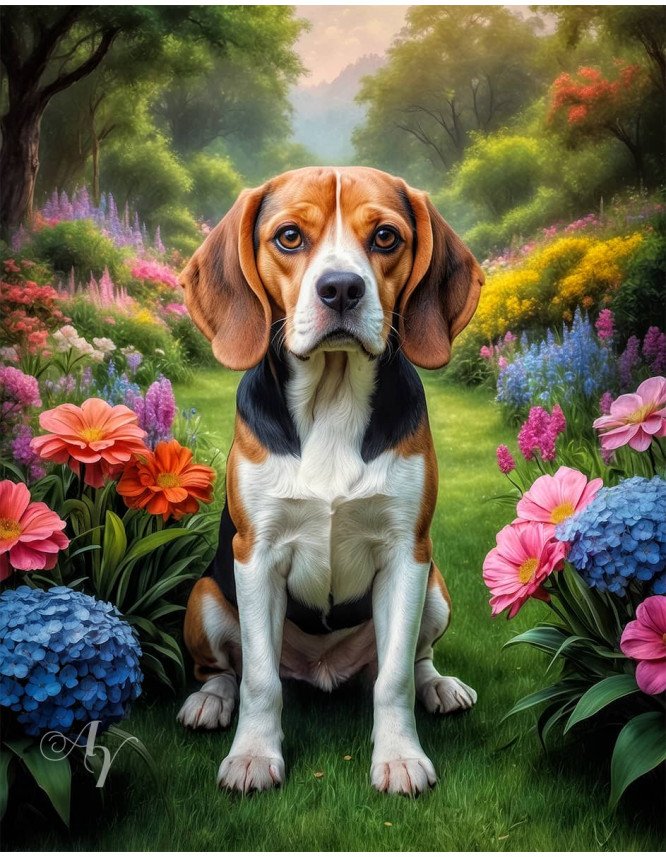 Beagle Dog Portrait Paintings Beagle Dog Portrait Paintings