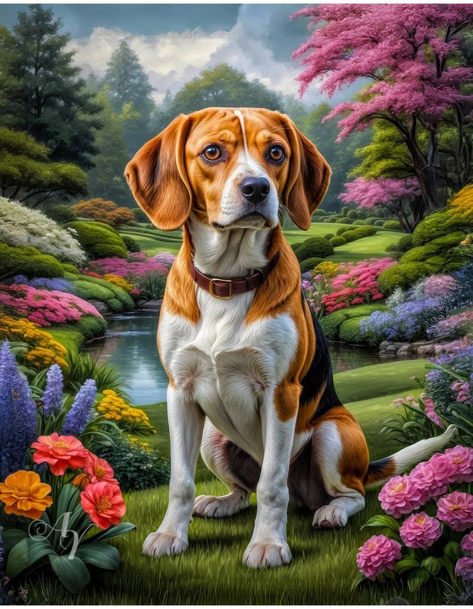 Beagle Dog Portrait Paintings Beagle Dog Portrait Paintings