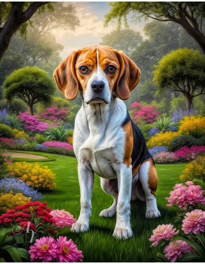Beagle Dog Portrait Paintings Beagle Dog Portrait Paintings