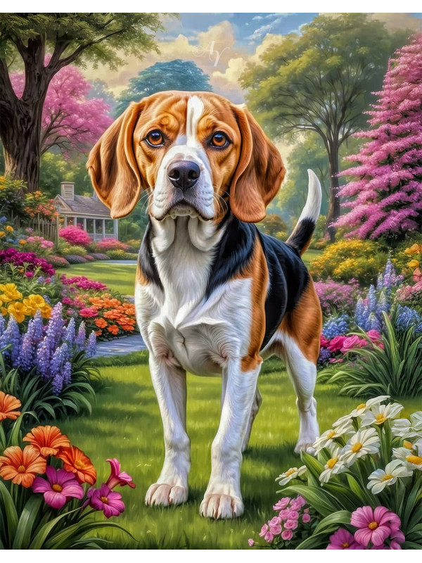 Beagle Dog Portrait Paintings