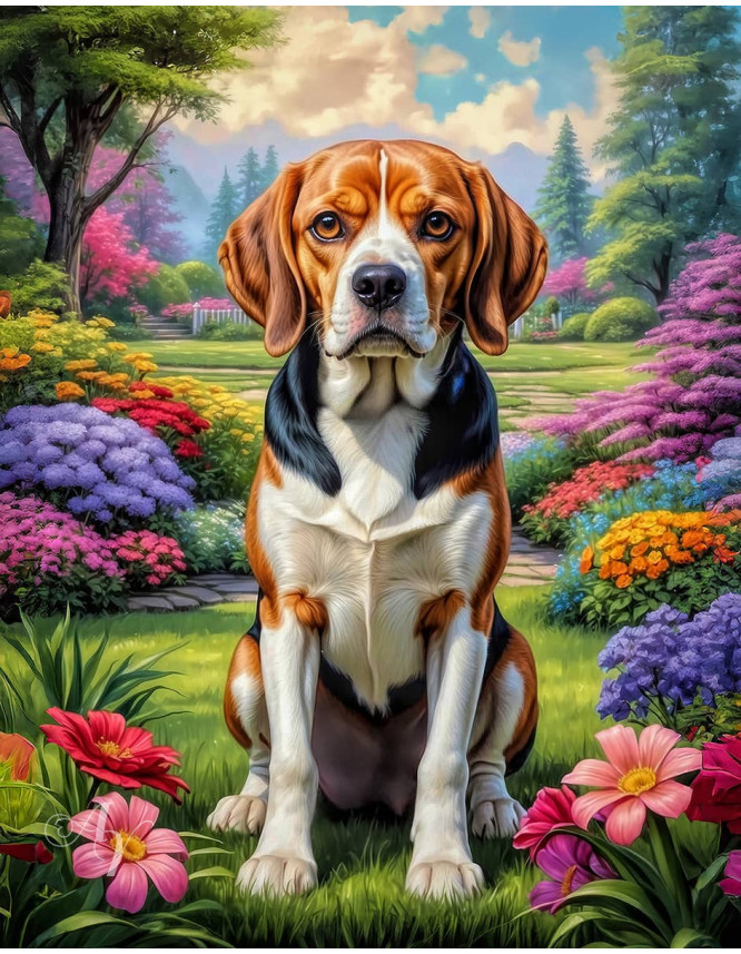 Beagle Dog Portrait Paintings Beagle Dog Portrait Paintings