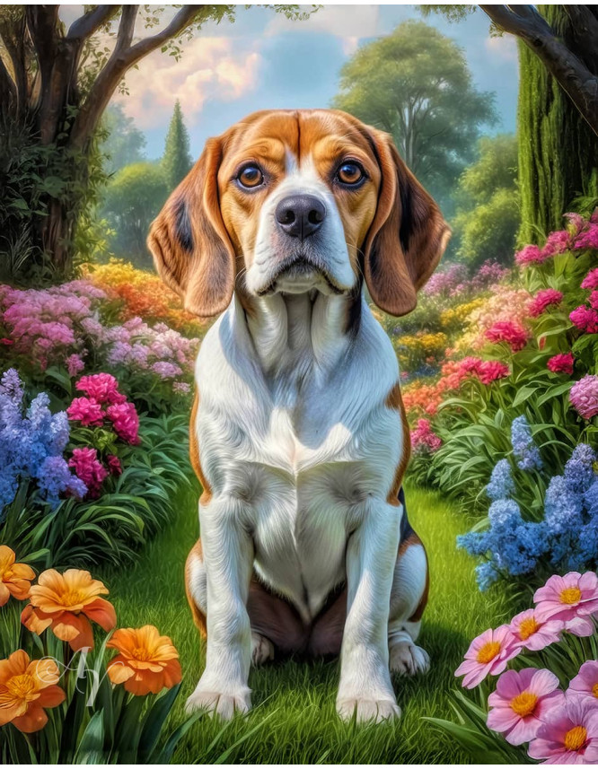 Beagle Dog Portrait Paintings Beagle Dog Portrait Paintings