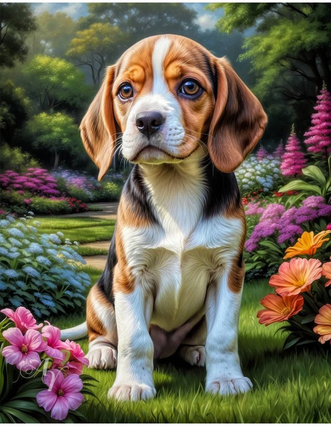 Beagle Puppy Portrait Paintings Beagle Puppy Portrait Paintings