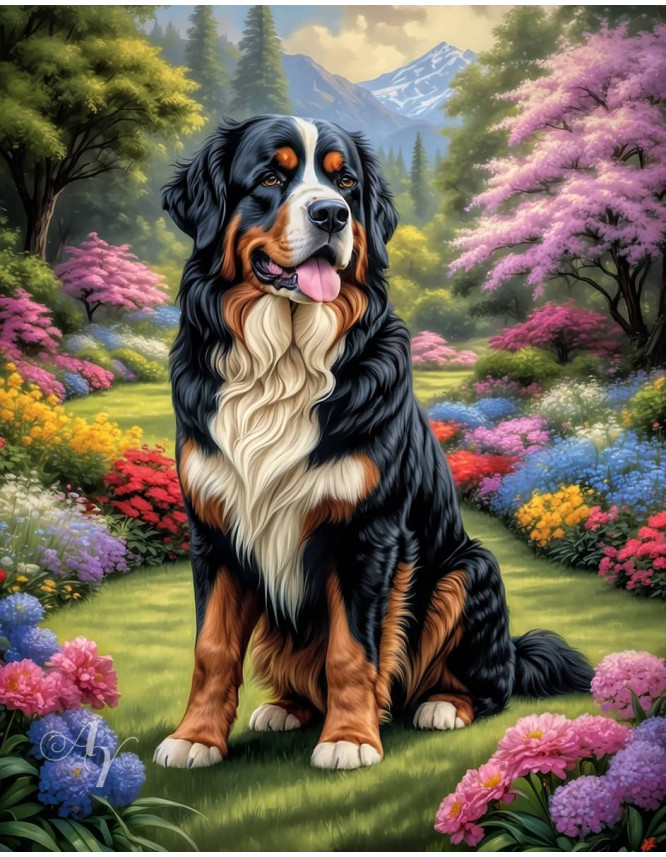 Bernese Mountain Dog Portrait Paintings Bernese Mountain Dog Portrait Paintings