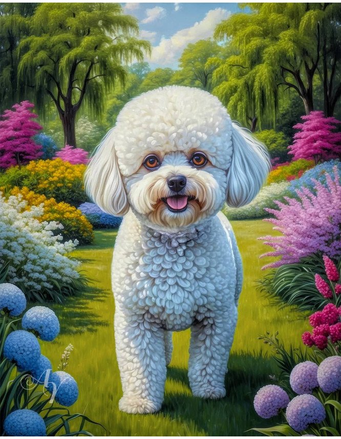 Bichon Frise Dog Portrait Paintings Bichon Frise Dog Portrait Paintings