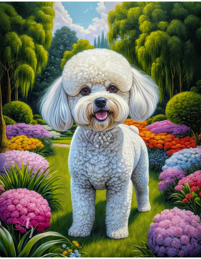 Bichon Frise Dog Portrait Paintings Bichon Frise Dog Portrait Paintings