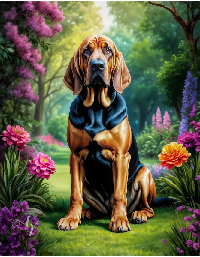 Bloodhound Dog Portrait Paintings Bloodhound Dog Portrait Paintings