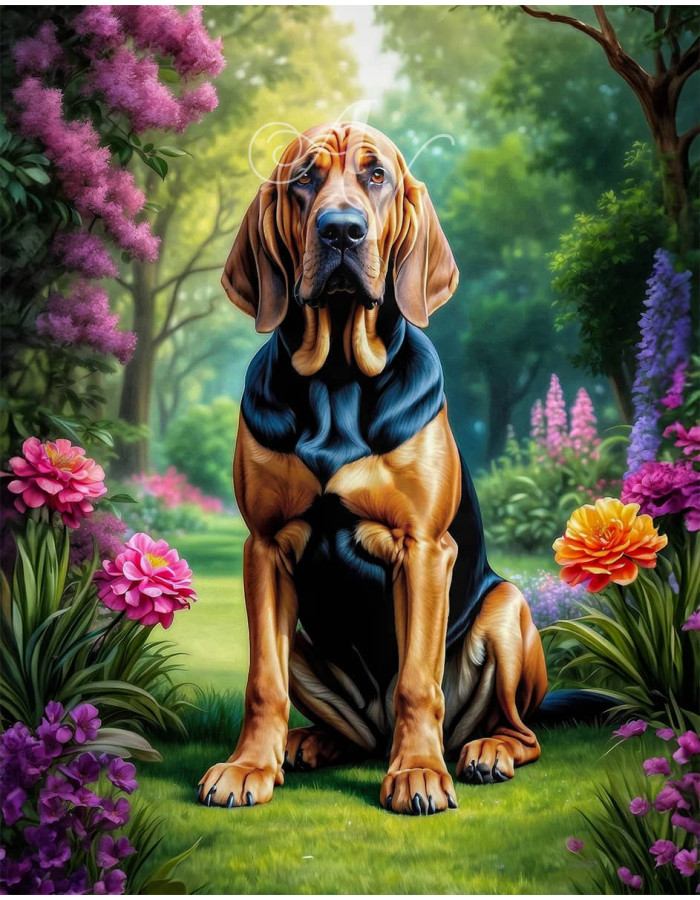 Bloodhound Dog Portrait Paintings Bloodhound Dog Portrait Paintings