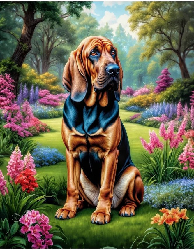Bloodhound Dog Portrait Paintings Bloodhound Dog Portrait Paintings