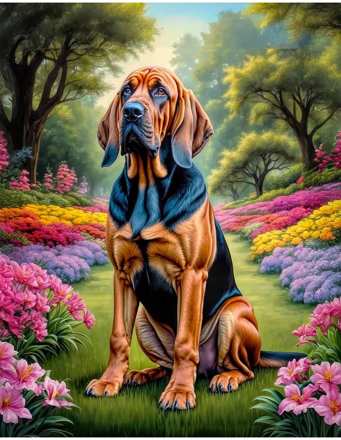 Bloodhound Dog Portrait Paintings Bloodhound Dog Portrait Paintings