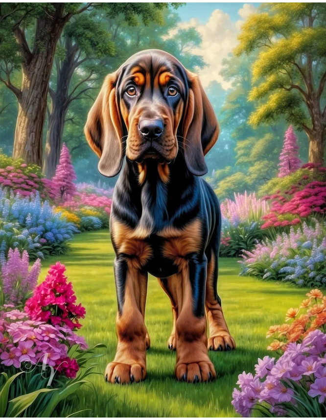 Bloodhound Dog Portrait Paintings Bloodhound Dog Portrait Paintings