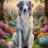Borzoi Dog Portrait Paintings