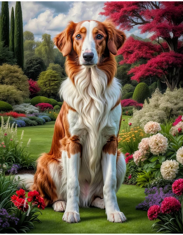 Borzoi Puppy Portrait Paintings Borzoi Puppy Portrait Paintings